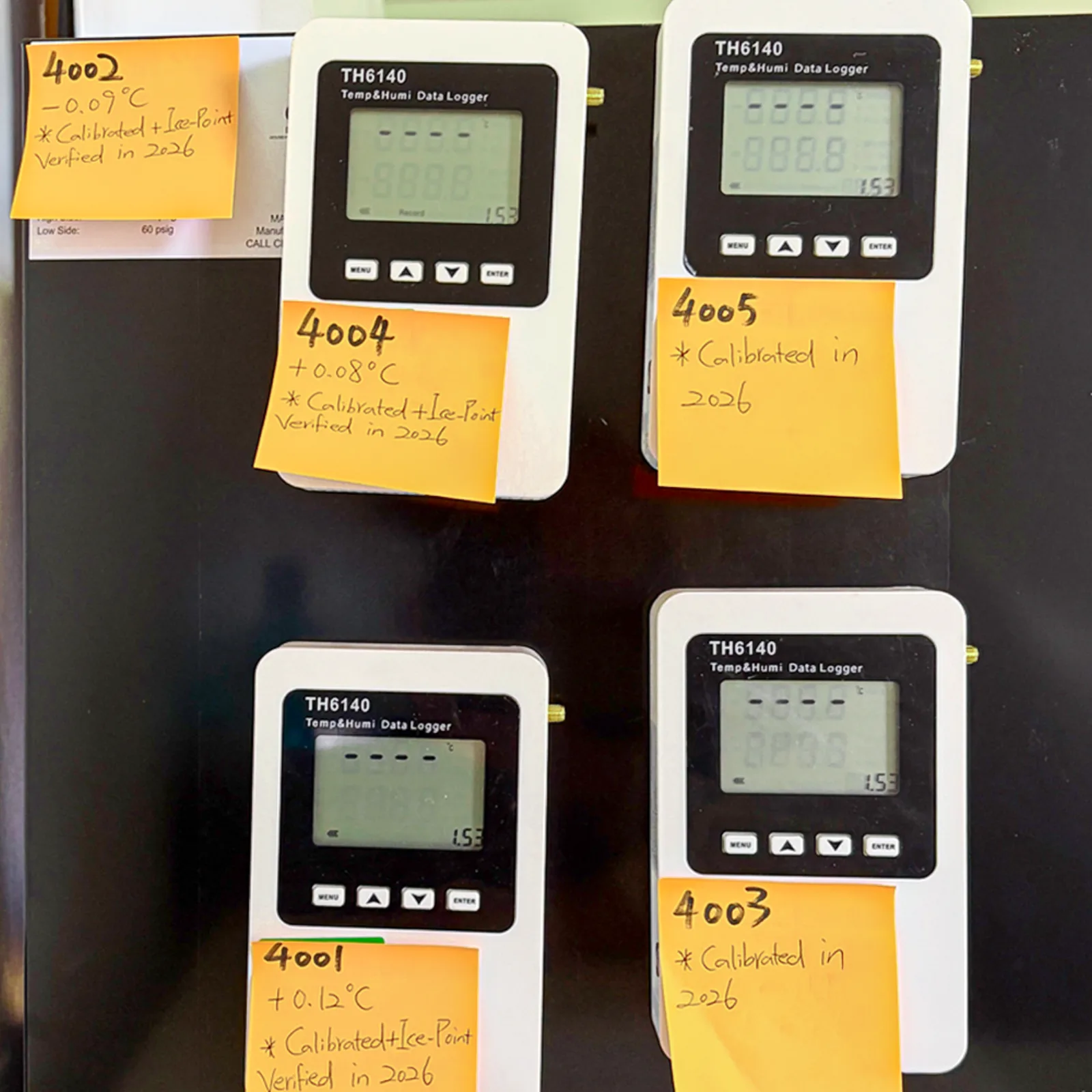 three units with ice-point tags